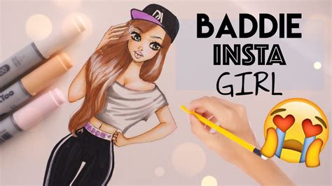💁🏻how To Draw Baddie Insta Girl 😘 Youtube