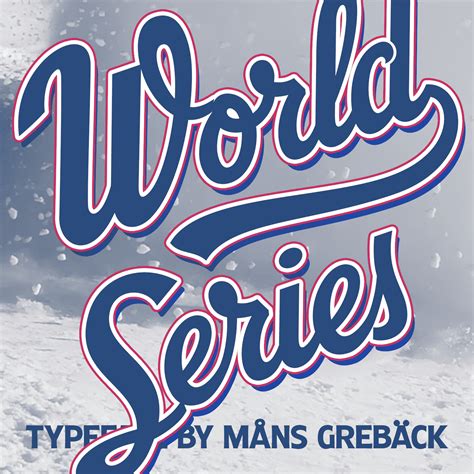World Series Font Fontmagic