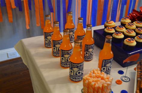 Cakegirls Kitchen Blue And Orange Graduation Party