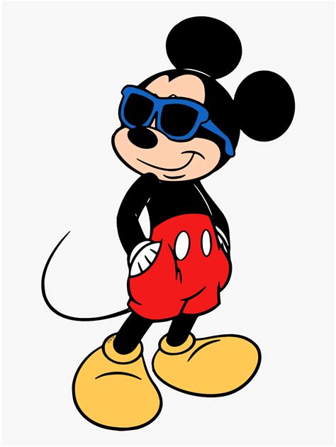Mickey Mouse With Sunglasses Clipart Hd Png Download Kindpng