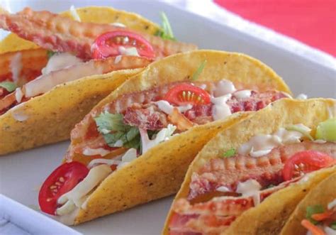 Creamy Blt Ranch Tacos Picky Palate Taco Recipe