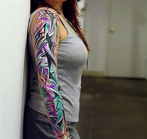 16 Feminine Sleeve Tattoos For Women