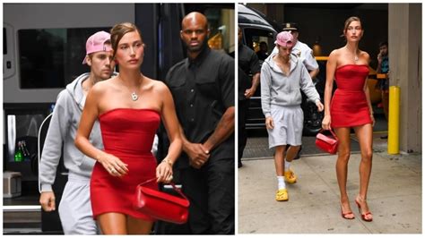 underdressed justin bieber spotted with overdressed wife hailey bieber internet roasts both