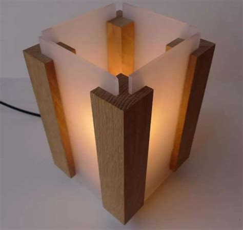 Wooden Diy Handmade Wooden Wooden Light Handmade Lamps Wood Lamps