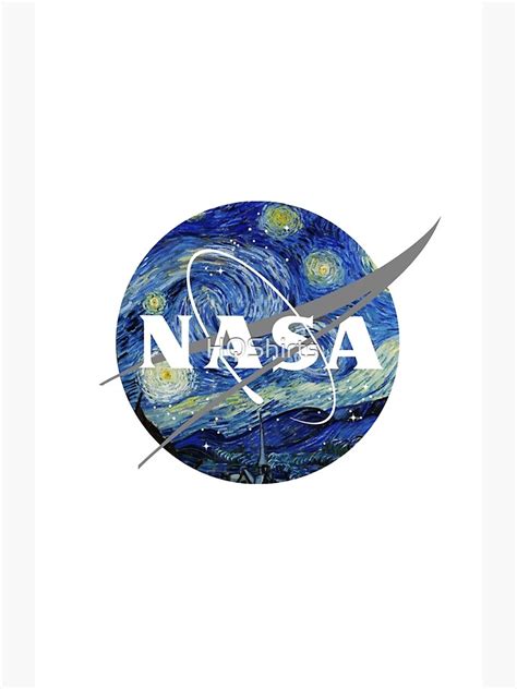Nasa Van Gogh Starry Night Logo Poster For Sale By Hqshirts Redbubble