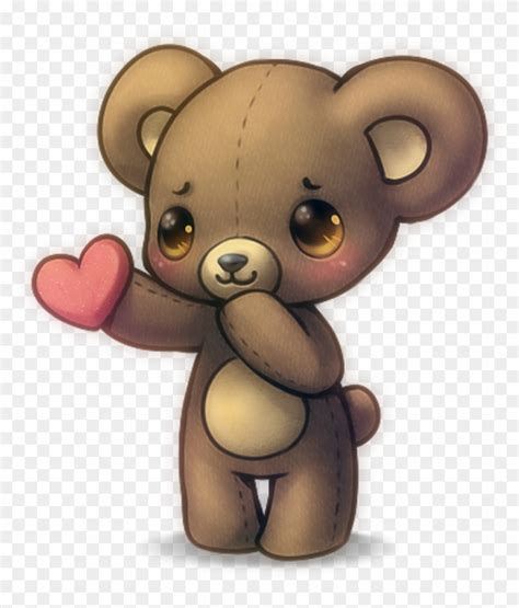 Cute Teddy Bear Anime Clipart 5050765 Pikpng