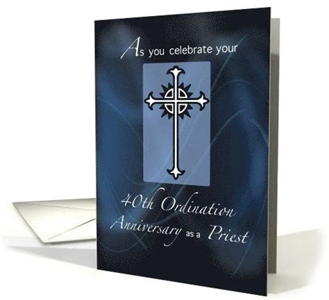 40th Ordination Anniversary Of Priest Card Ordination Priest
