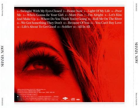Shania Twain Now Japanese Edition Back Cover Uicm Deluxe