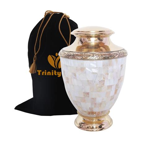Home Garden Cremation Urn For Human Ashes Very Beautiful Funeral Urn Adult Urn Brass Metal