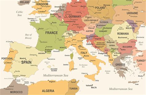 Los 7 Mejores Mapas De Europa Para Imprimir Babys Blogger