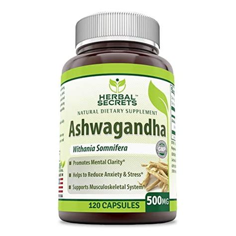 Herbal Secrets Ashwagandha Extract 500 Mg Capsules Reduces Stress