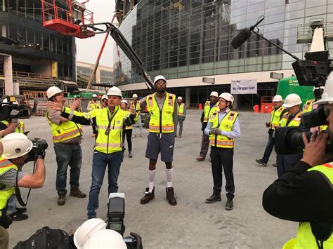 Kevin Durant Brings Some Style To The Construction Site