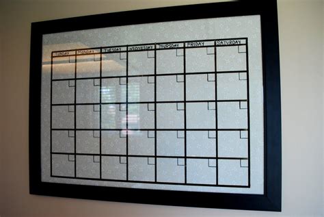 Diy Calendar Dry Erase Diy Whiteboard Picture Frame Crafts Calendar