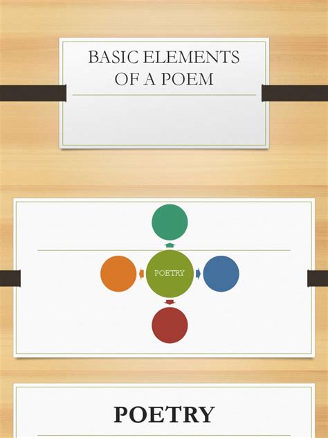 Basic Elements Of A Poem Pdf Poetry Grammar