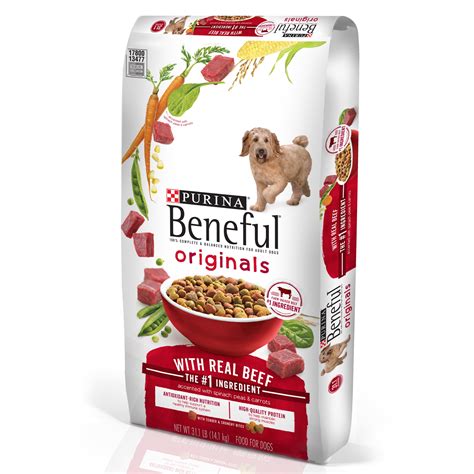 Purina Beneful Dry Dog Food Originals With Real Beef 311 Lb Bag