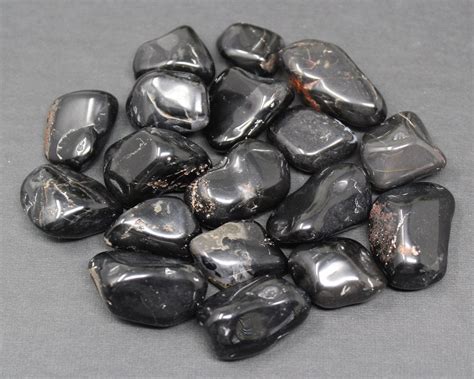 Black Onyx Tumbled Stones Choose How Many Pieces A Grade Tumbled Black Onyx Polished Black