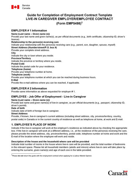 Word Printable Employment Contract Template Printable Templates Free