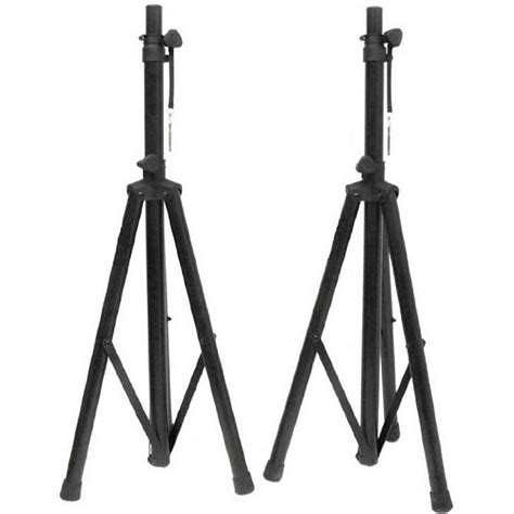 Pair Of Pro Tripod Dj Pa Speaker Stands Adjustable Height Stand