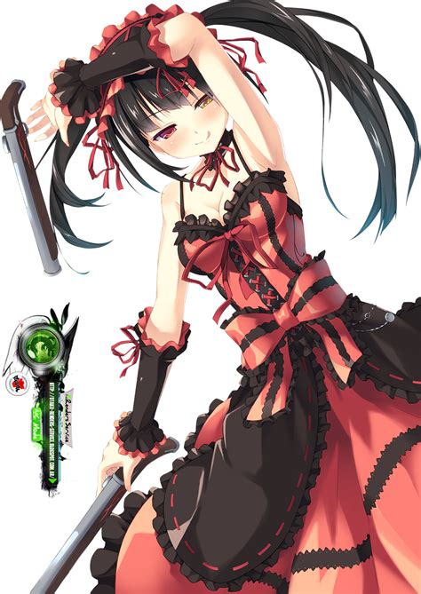 Black Hair Date A Live Gothic Lolita Gun Tokisaki Kurumi