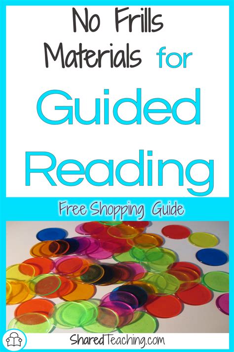 No Frills Materials For Guided Reading Shared Teaching