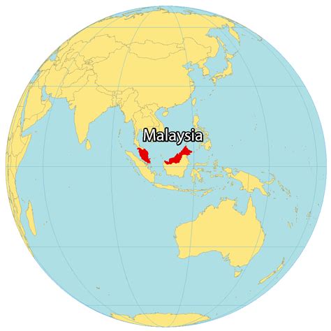 Malaysia Location On World Map Map
