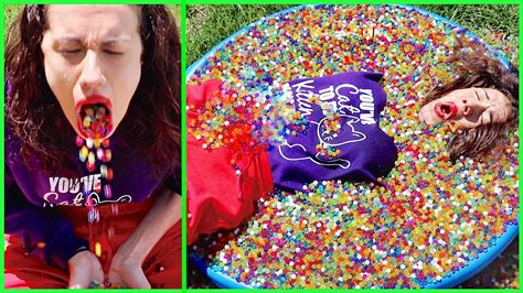 Orbeez Pool With Miranda Sings Youtube