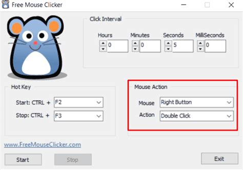 Free Mouse Clicker To Simulate Mouse Click Event On Pc Easily