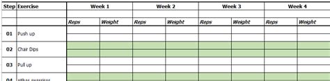 Workout Tracker Template Excel Doctemplates