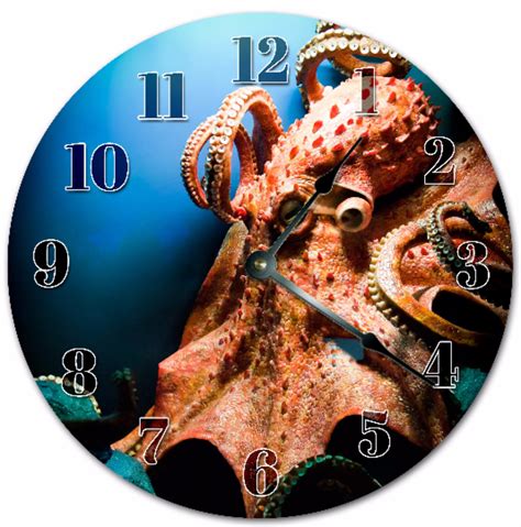 Enormous Octopus Clock Living Room Clock Large Etsy