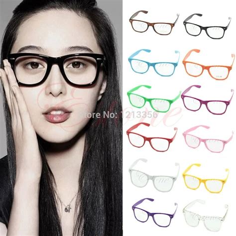 U95new 2014 Fashion Cool Retro Sunglass Unisex Clear Lens Nerd Geek Glasses Eyewear For Men