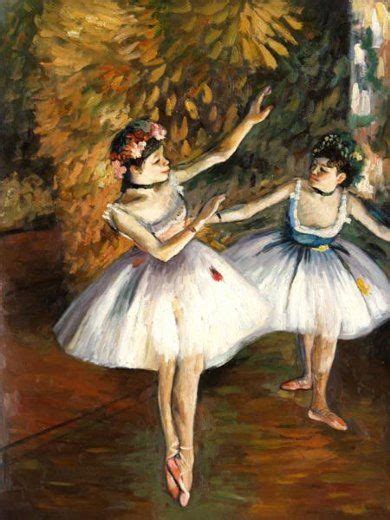 Edgar Degas Two Dancers On Stage Edgar Degas Art Edgar Degas