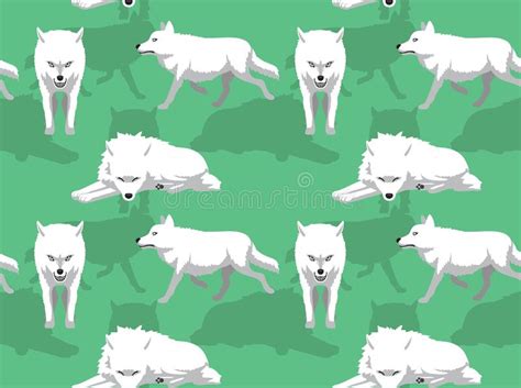 Cute Arctic Fox Cartoon Vector Illustration Stock Vector