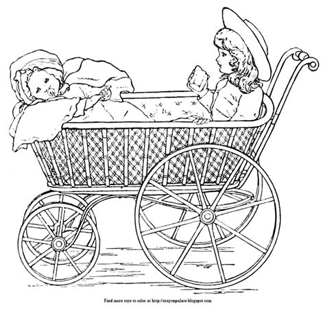 Stroller Coloring Pages