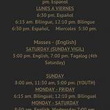 Images of St Catherine Mass Schedule