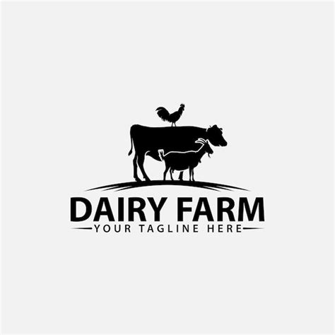 Premium Vector Dairy Farm Logo