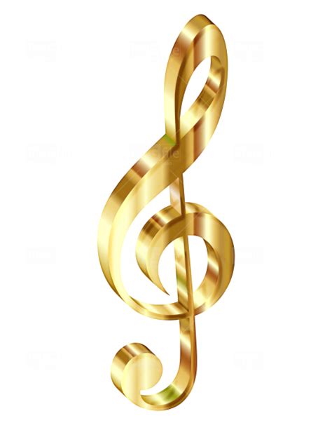 Clef Music Note 3D Png Free Download - Photo #216 - PngFile.net | Free PNG Images Download