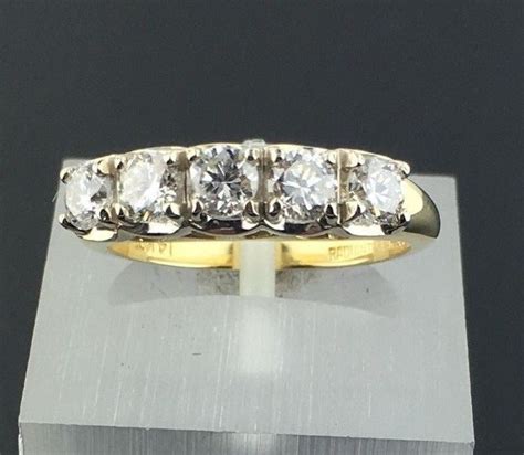 Lady S 14k Yellow Gold 5 Stone Diamond Band In Jewelry Watches Fine
