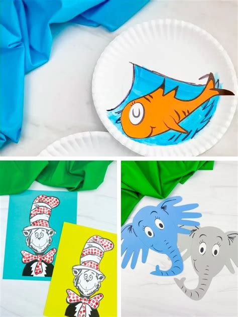 12 Easy Dr Seuss Crafts For Kids With Free Templates