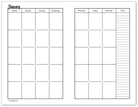 2 Page Monthly Calendar Template Excel Armylasopa
