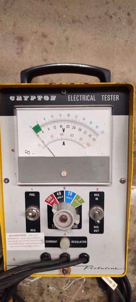 Crypton Bb402 Vehiclemachinery Electrical Tester Ebay