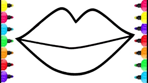 25 Creative Picture Of Lips Coloring Page