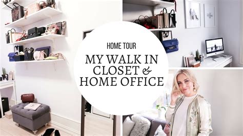 Find everything about it here. WALK IN CLOSET & HOME OFFICE TOUR I KAJA-MARIE - YouTube