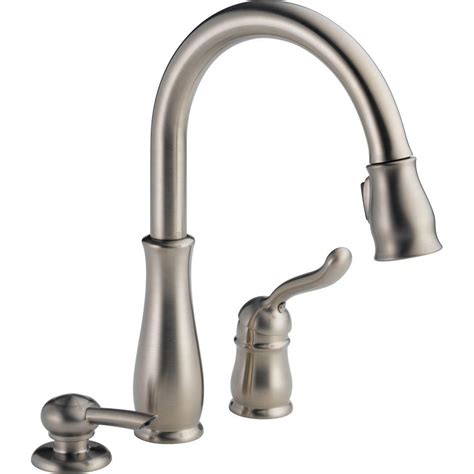 2 hole kitchen faucet delta. Delta Leland Single-Handle Pull-Down Sprayer Kitchen ...