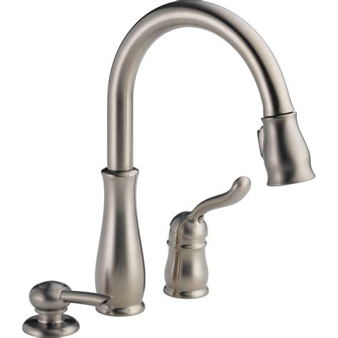 The product is specially designed for delta faucet soap dispensers. Delta Leland Single-Handle Pull-Down Sprayer Kitchen ...