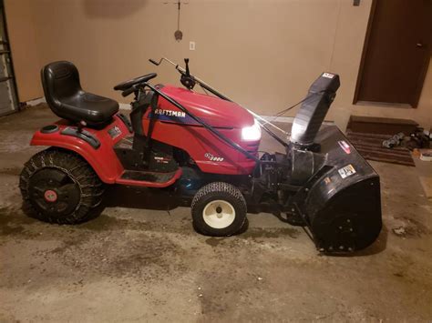 Craftsman Gt5000 Lawn Mower With A 40 Snow Blower Ronmowers