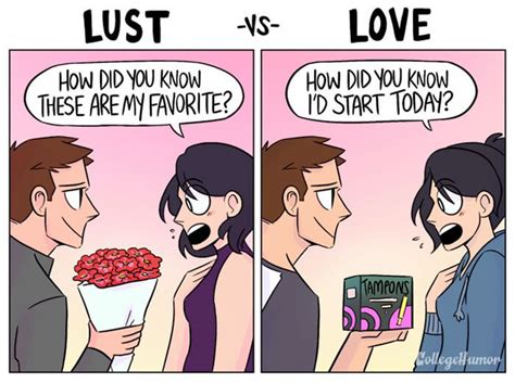 Lust Vs Love In 6 Funny Illustrations By Karina Farek