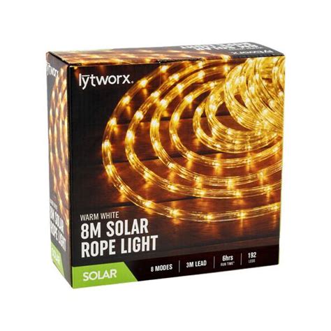 Lytworx 8m Warm White Led Solar Rope Light Bunnings Australia