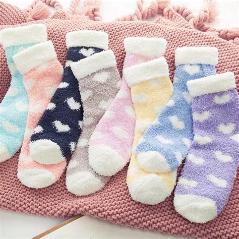 3pairslot Winter Warm Socks Women Towel Warm Fuzzy Socks Candy Color Thick Floor Thermal Cotton