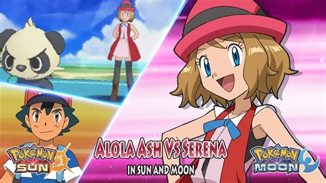 Pokemon Sun And Moon Alola Ash Vs Serena Xyz Amourshipping Youtube