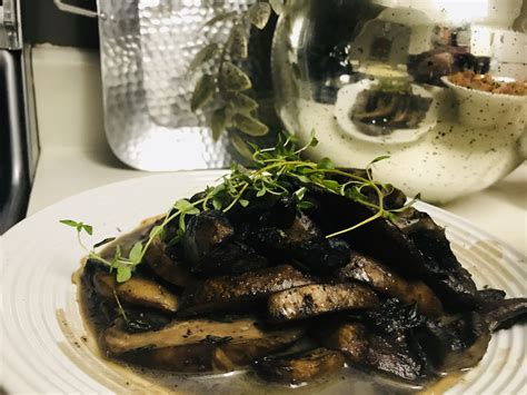 Sautéed Mushrooms In Truffle Butter And Herbs Truffle Butter